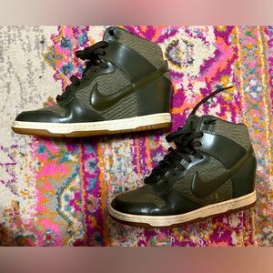 Nike Dunks Sky High wedge Heel - Green